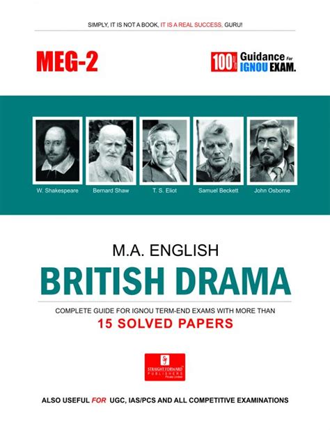 IGNOU MEG 2 Book (British Drama) by Straight Forward | BooksTrolley.in