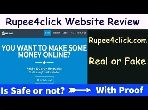 Rupee Click Site Review Rupee Click Site Real Or Fake Rupee