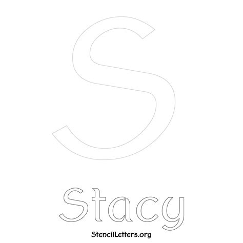 Stacy Free Printable Name Stencils With 6 Unique Typography Styles And