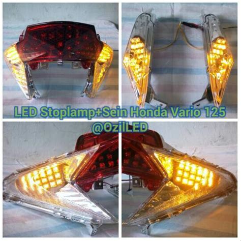 Jual Custom LED Stoplamp Sein Depan Belakang Vario 125 Old Di Lapak