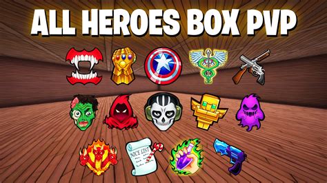 🦸 All Heroes Box Pvp 📦 Zachology Fortnite Creative Map Code