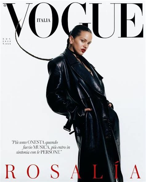 Rosalía aparece en las portadas de noviembre de Vogue Italia y Vogue