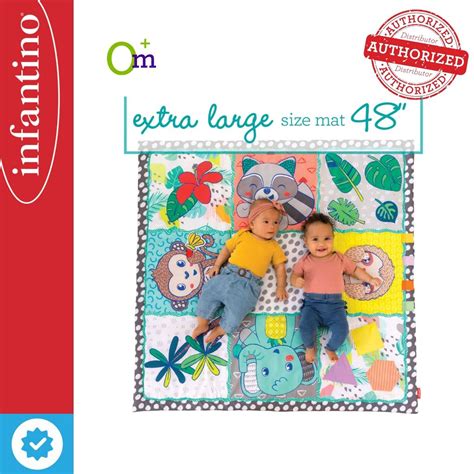 Infantino Giant Sensory Discovery Mat Xl Size 48 Inches X 48 Inches 4ft X 4ft Shopee