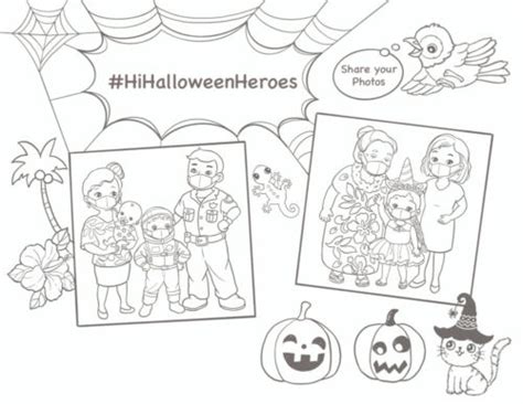 Halloween Heroes Coloring Sheets Keiki Heroes