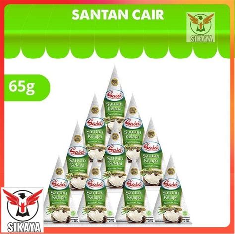 Sasa Santan Kelapa Cair 65ml X 10 Spc Lazada Indonesia