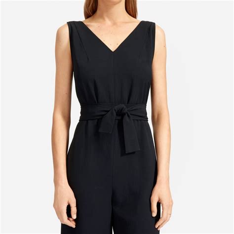 Meghan Markle Black Everlane Jumpsuit At British Vogue Shoot Popsugar Fashion