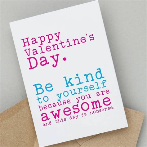 New Notonthehighstreet Single Friend Valentine Card Funny