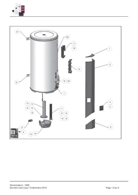 Pièces détachées Chauffe eau Thermor AEROMAX SPLIT 2 VM 200L 296515