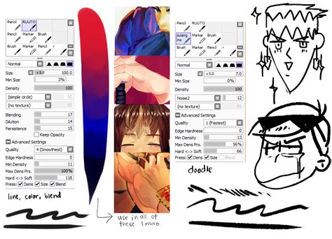 Paint Tool Sai 2 Brush Settings For Manga Art Vfemicro