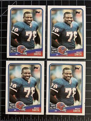 1988 Topps 227 Bruce Smith Buffalo Bills HOF Lot Of 4 Sharp EBay