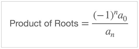 Sum And Product Of Roots Polynomials Radford Mathematics