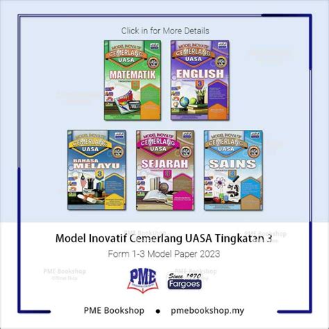 PME Bookshop Fargoes Model Inovatif Cemerlang UASA Tingkatan 3 2023