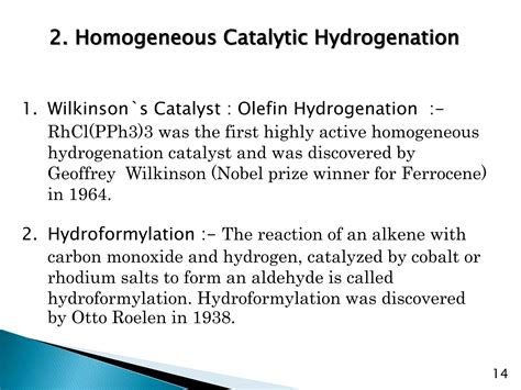 Hydrogenation Reaction Ppt