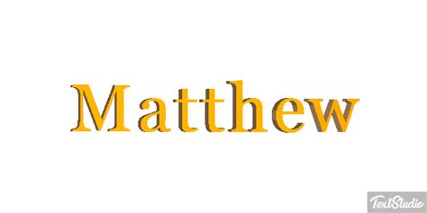 Matthew Name Animated  Logo Designs