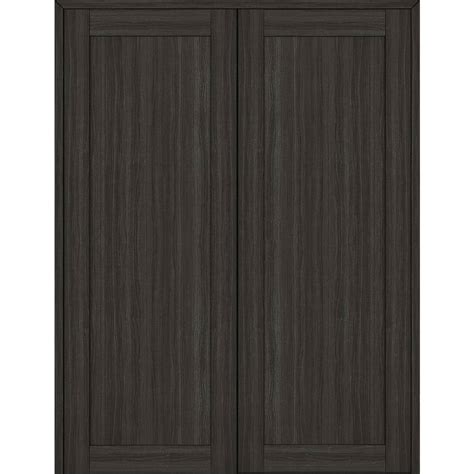 Belldinni 1 Panel Shaker 56 In X 84 In Both Active Gray Oak Wood