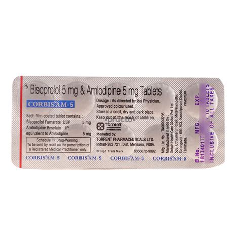 Corbis Am 5 5 Mg Tablet Uses Dosage Side Effects Price Composition Practo