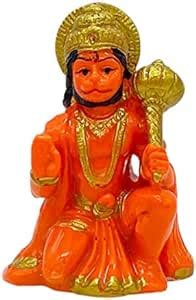 Amazon Hanuman Small Orange Hanuman Ji Ki Murti In Blessing