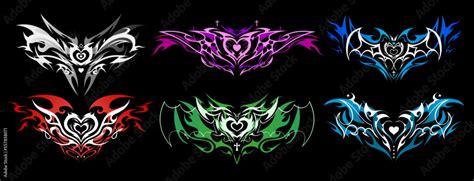 Succubus Womb Tattoo Demon Heart Sigil With Wings And Crosses In