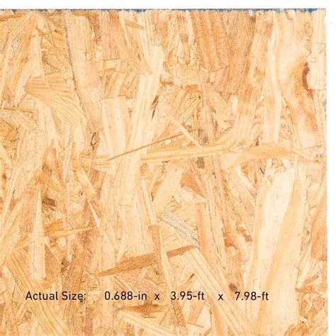 23 32 In X 4 Ft X 8 Ft OSB Oriented Strand Board Subfloor Lowes