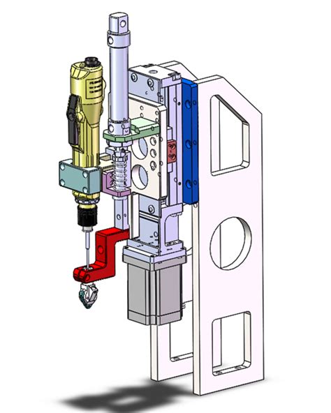 自动锁螺丝机构3d模型下载三维模型solidworks模型 制造云 产品模型