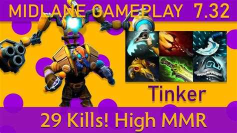 💥29 Kills Tinker Gameplay High Mmr Dota 2 Youtube