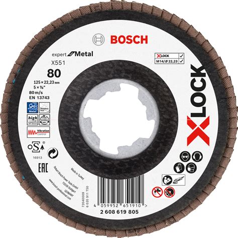 Discos de lamelas X551 Expert for Metal X LOCK versão angular Bosch