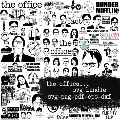 The Office Svg Bundle Funny Office Svg Michael Scott Png Dwight