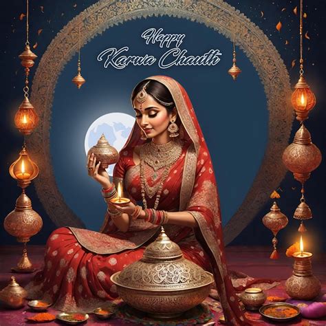 Premium Ai Image Indian Woman Performing The Hindu Married Festival