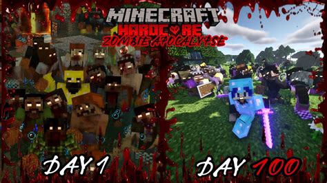 100 Hari Di Minecraft Hardcore Zombie Apocalypse Part2 YouTube