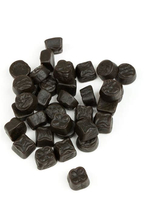 Black Licorice Candy Isolated Stock Image - Image of dental, dessert ...