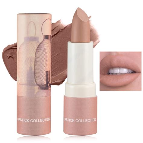 Amazon WYBLZPXZ Matte Nude Lipstick Silky Velvet Nude Paper Tube Lipsticks Non Stick Cup