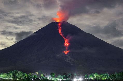 The First Volcanic Eruption In 2021 A Volcano On The Island Of Java