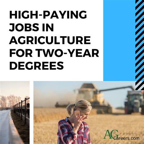 High Paying Jobs In Agriculture For Two Year Degrees