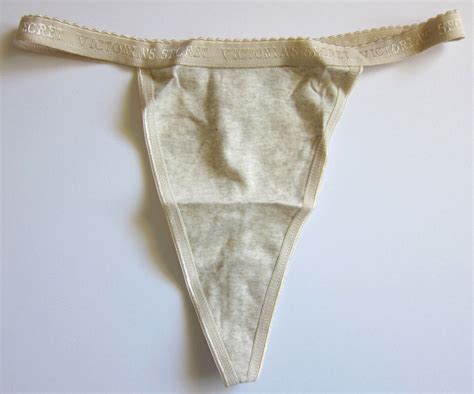 VINTAGE Victoria S Secret NEW 100 Cotton Signature V String Thong