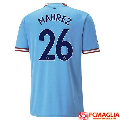 Nuova Maglie Calcio Manchester City Mahrez Prima Basso Prezzo