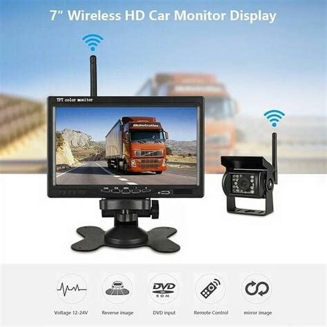 Rarida Wireless Vehicle Backup Camera Inch Lcd Monitor For Truck Bus