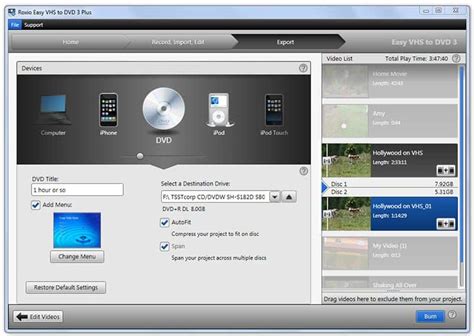 Vhs To Dvd Converter Easy Vhs To Dvd By Roxio