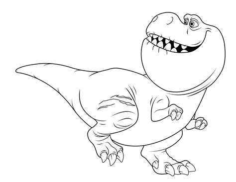 The good dinosaur coloring pages to download and print for free