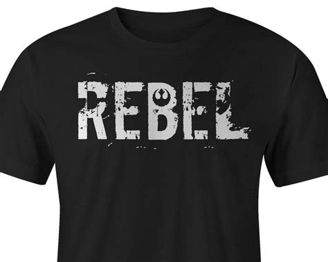 Star Wars Rebel T Shirt Star Wars Rebel Tee Star Wars Tee Etsy