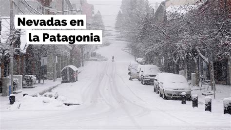 Increíble Imágenes De Las Nevadas En La Patagonia Argentina Youtube