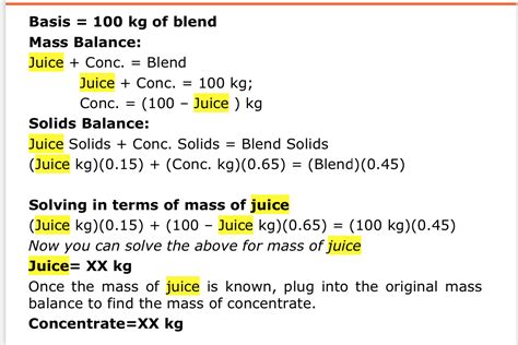 Solved Practice Question 1 Determine The Amount Of Juice Chegg