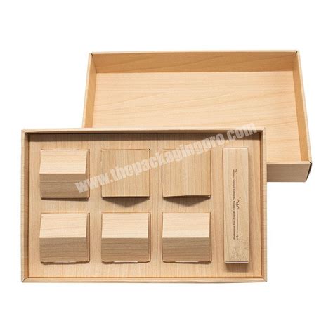 Custom Biodegradable Decorative Grain Paper Modern Lid And Bottom Box Packaging Boxes With Logo