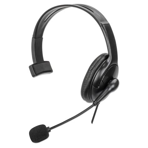 manhattan mono usb headset  reversible microphone