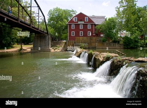 The War Eagle Mill On Rogers Creek At Rogers Arkansas Stock Photo