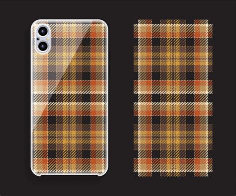 Smartphone cover design vector mockup. Template geometric pattern for ...