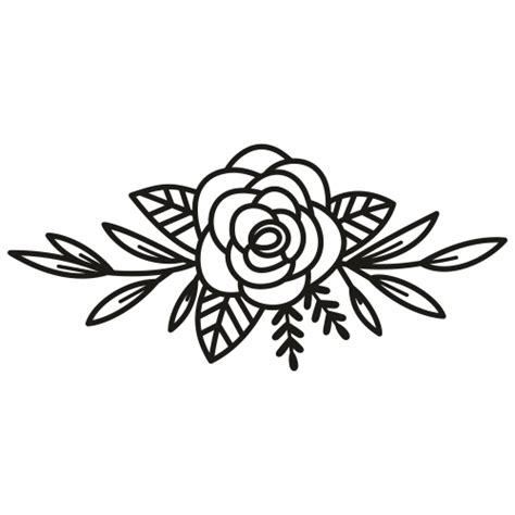 Monogram Rose Svg Download Monogram Rose Vector File Online