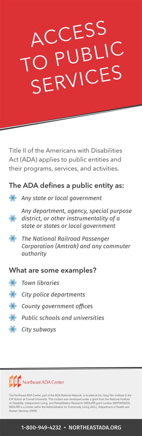 Glossary Public Entity The Northeast Ada Center