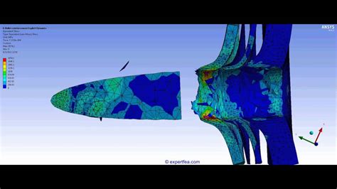 Ansys Workbench Explicit Dynamics Fea Of A Bullet Perforating Different