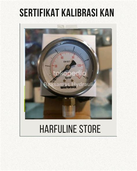 Jual Pressure Gauge Bar Wiebrock Dan Sertifikat Kalibrasi Jakarta