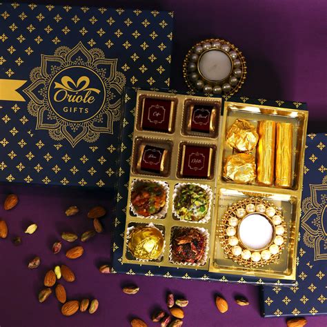 Buy Oriole Gifts Diwali Gift Hamper With Chocolates Dry Fruits Balls